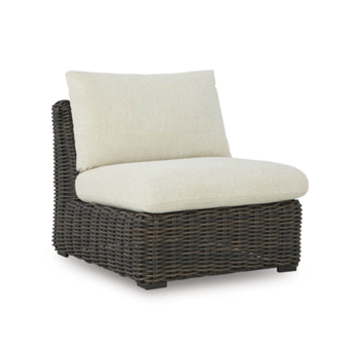 46e630ac71ee2fb303349371f06974d0 Kimora Outdoor Armless Chair with Cushion - Image 1