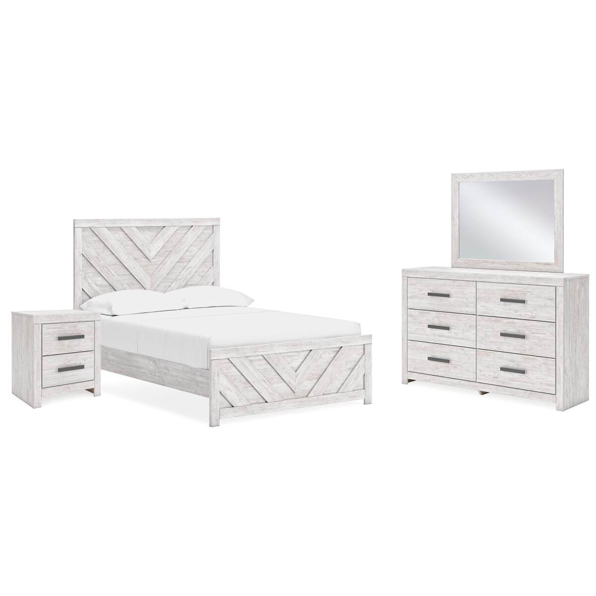 47f9ee0eef79326307cd54c26763a2da Cayboni Full Panel Bed, Dresser, Mirror and Nightstand - Image 1