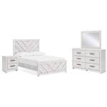 Cayboni Full Panel Bed, Dresser, Mirror and Nightstand