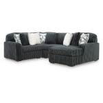 Midnight-Madness 4-Piece Sectional with Chaise