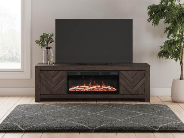 Cayboni 71" TV Stand with Electric Fireplace - Image 3
