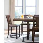 Rylandeen Counter Height Extension Dining Table 4 Barstools and Bench - Image 15