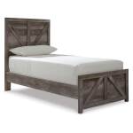 Wynnlow Twin Crossbuck Panel Bed and 2 Nightstands - Image 4