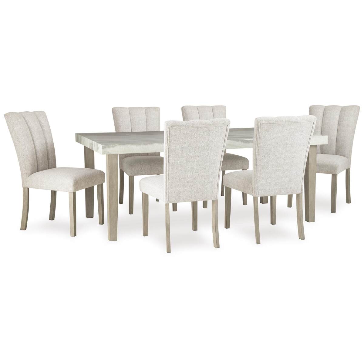 49c72fdf1170f54d15b73c63987f8b7f Larawyn Dining Table and 6 Chairs - Image 1
