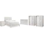 Paxberry Queen Panel Bed, Dresser, 2 Chests and 2 Nightstands