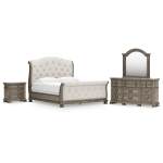 Ardenfield King Sleigh Bed, Dresser, Mirror and Nightstand