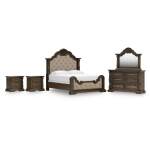 Maylee King Upholstered Bed, Dresser, Mirror and 2 Nightstands - Image 2