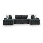 Midnight-Madness 4-Piece Double Chaise Sectional