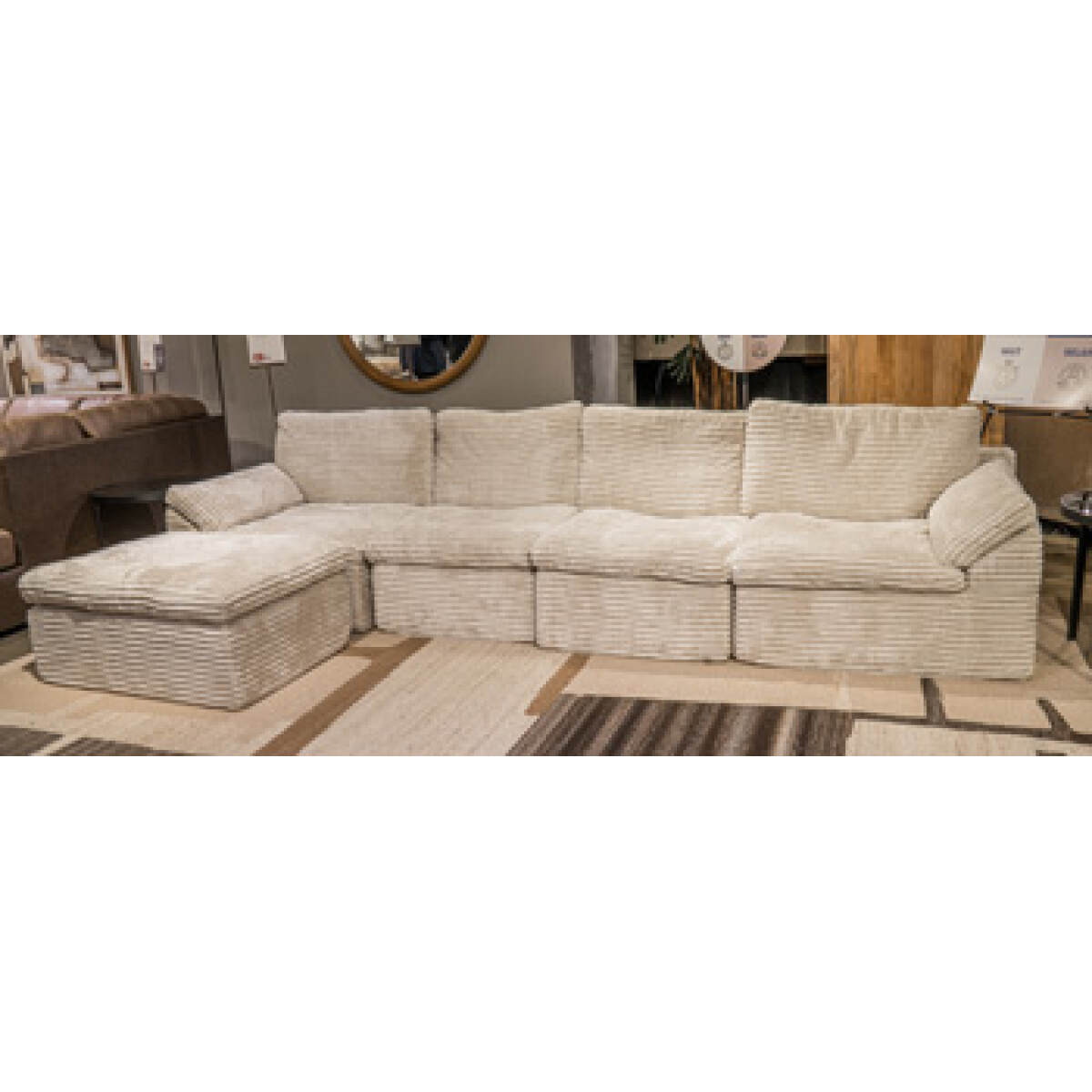 4b330eae9f6683a1cb50fd206b2a4525 Canefield Armless Chair with Ottoman - Image 1