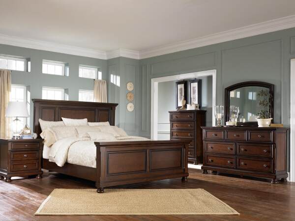 Porter California King Panel Bed, Dresser and Mirror - Image 4