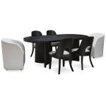 Rowanbeck Dining Table, 2 Arm Chairs and 4 Side Chairs