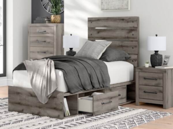 Graystorm Twin Panel Bed with Storage - Image 13