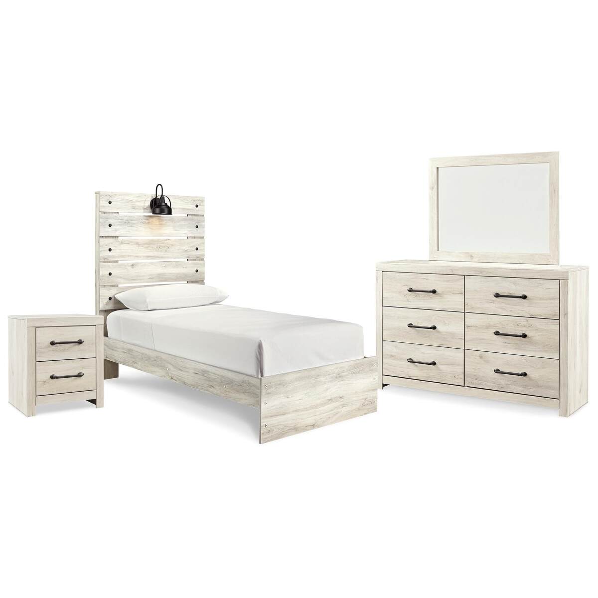 4bb973dbea54250f6db50df358c7454f Cambeck Twin Panel Bed, Dresser, Mirror and Nightstand - Image 1