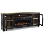 Foyland 83" TV Stand with Electric Fireplace - Image 4