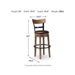 Pinnadel Bar Height Bar Stool - Image 4