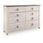 Willowton King Sleigh Bed, Dresser and Nightstand - Image 4
