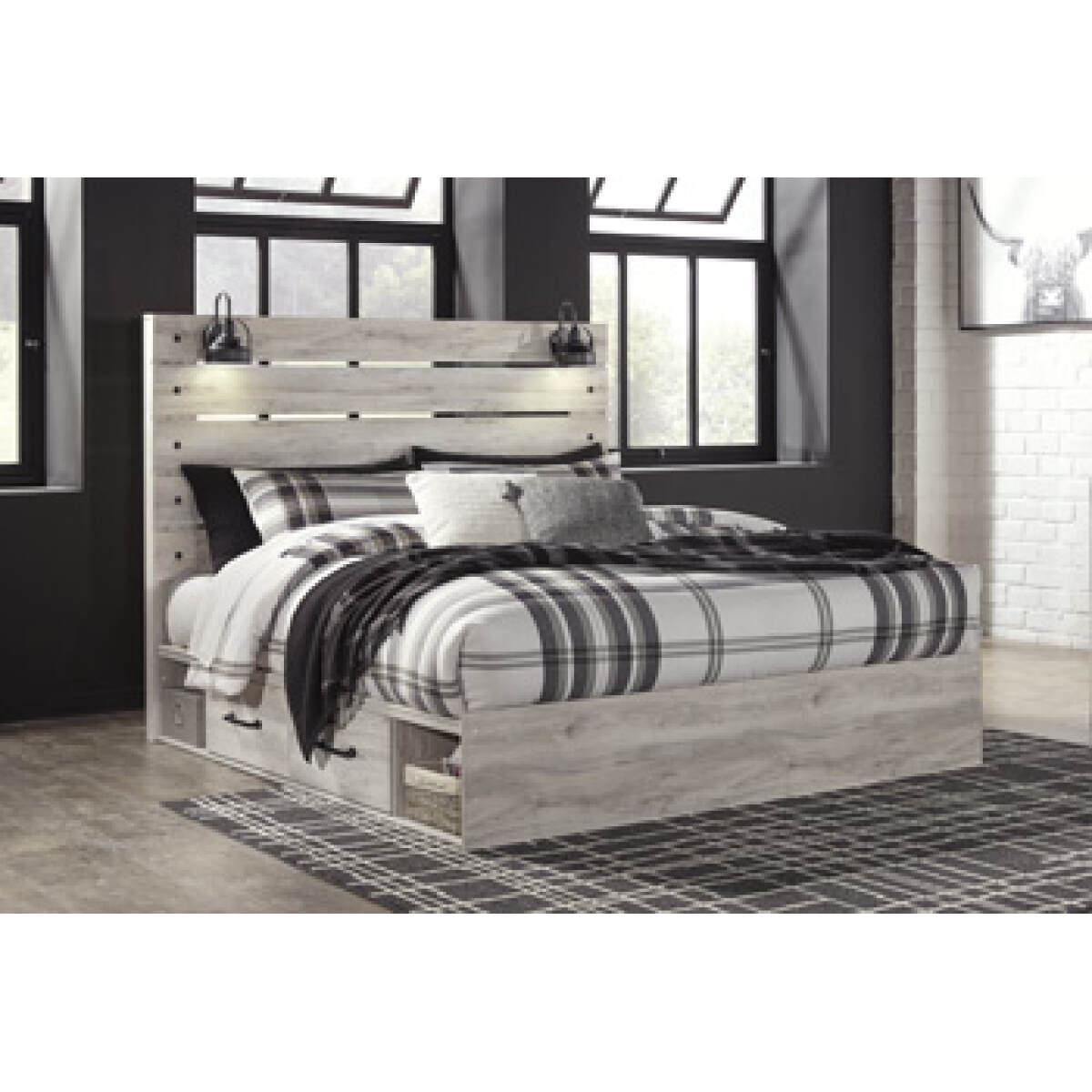 4cdff63975132b6f281345aaff0d05b4 Cambeck King Panel Bed with 4 Storage Drawers - Image 1