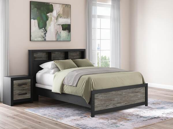 Broachmyn Queen Bookcase Panel Bed, Dresser and Nightstand - Image 28