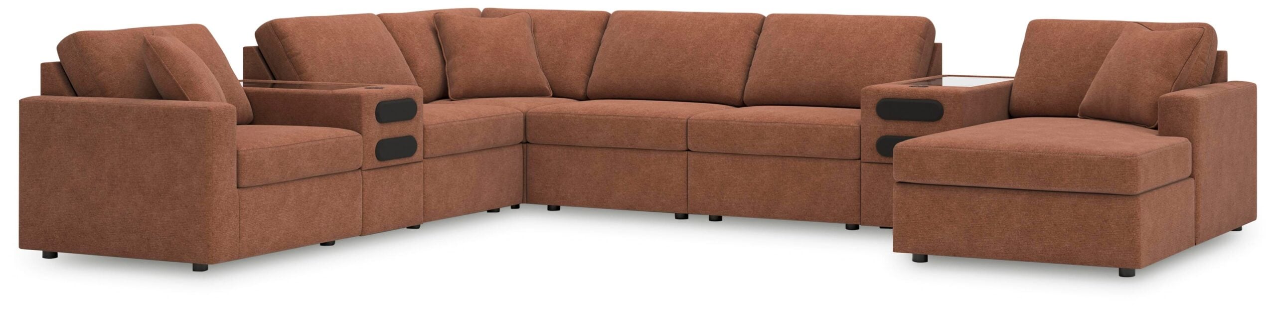 4d2277f3f833f298129888fad52e5dc4 Modmax 8-Piece Sectional with Audio System and Chaise - Image 1