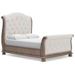 Ardenfield Queen Upholstered Sleigh Bed, Dresser and Mirror - Image 6