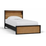 Kozmour Twin Bookcase Complete Bed Frame