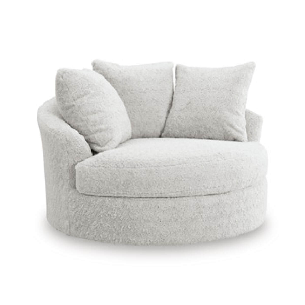 4de3e4ad6bec4c7cfb7713ea93056a83 Cuddle Plush Oversized Swivel Accent Chair - Image 1