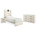Cambeck Twin Panel Bed, Dresser and Nightstand