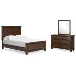 Danabrin Full Panel Bed, Dresser and Mirror