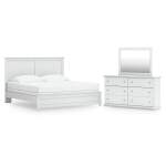 Bostwick Shoals King Panel Bed, Dresser and Mirror
