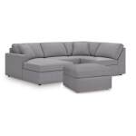 Modmax 4-Piece Sectional and Oversized Accent Ottoman - Image 2