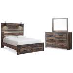 Drystan Queen Panel Storage Bed, Dresser and Mirror