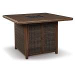 Paradise Trail Outdoor Bar Fire Pit Table with 6 Barstools - Image 10
