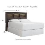Drystan Queen Bookcase Headboard - Image 5