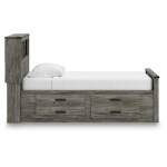 Frandern Twin Bookcase Bed with Storage, Dresser and Mirror - Image 13
