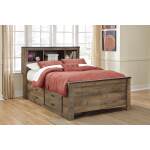 Trinell Full Bookcase Bed with 2 Storage Drawers - Image 5