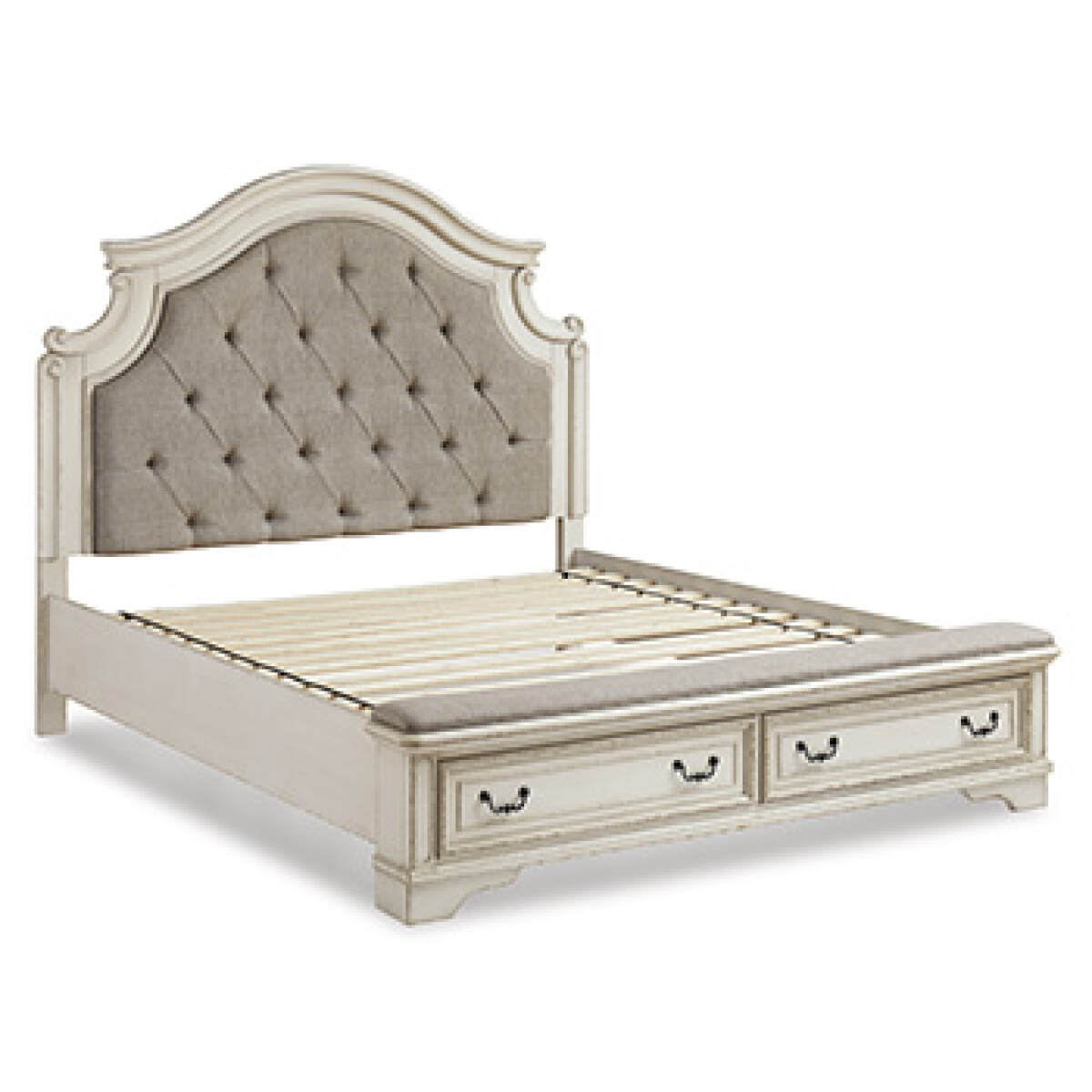 51ffbef20be9c1814af719a8f99a20bc Realyn King/California King Upholstered Bench Footboard - Image 1