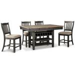 Tyler Creek Counter Height Dining Table and 4 Barstools with Server - Image 4