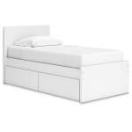 Onita Twin Panel Platform Bed with 1 Side Storage