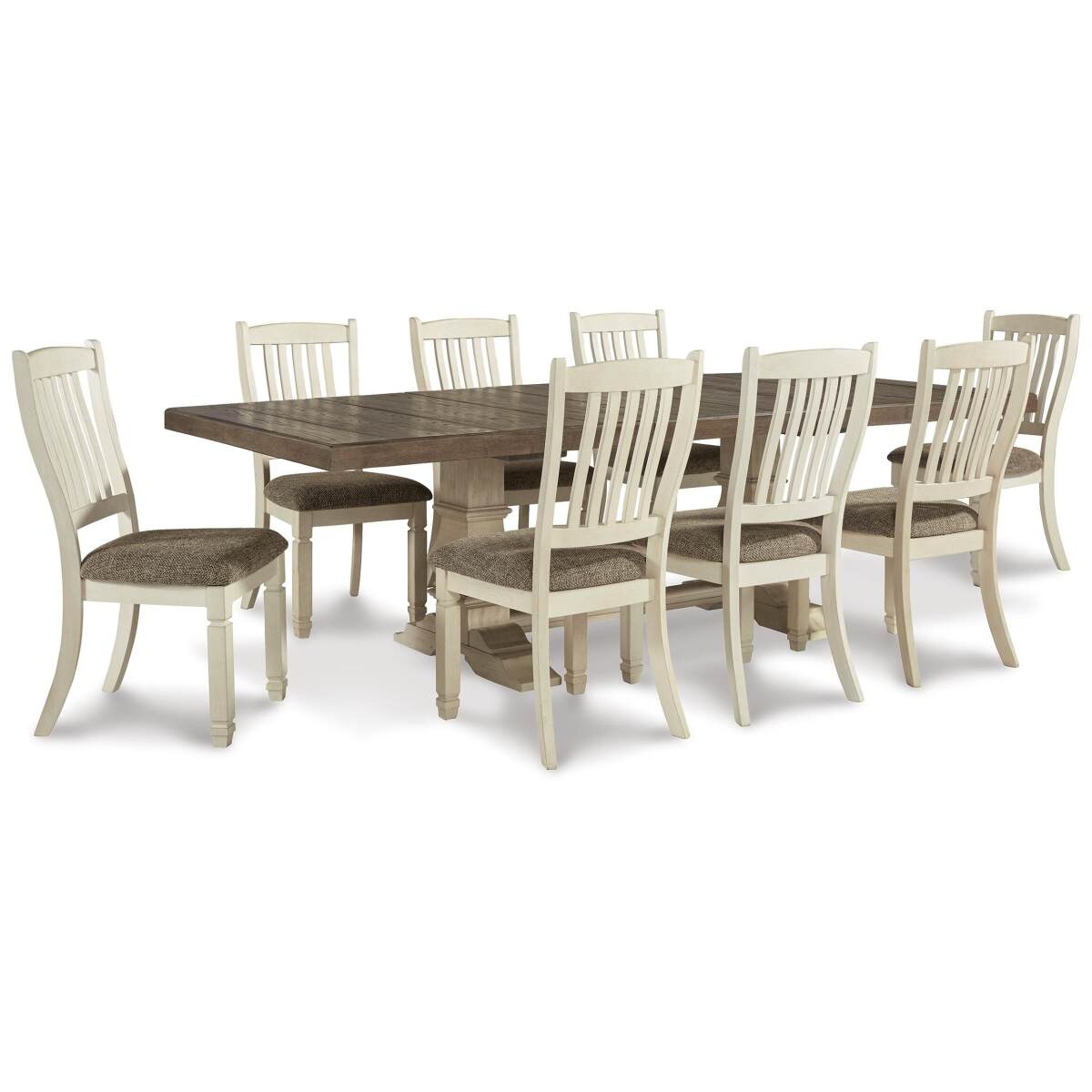 536d8cda741548aca3490bd9e1c9a69e Bolanburg Dining Table and 8 Chairs - Image 1