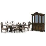 Maylee Dining Table with 6 Chairs and Buffet and Hutch