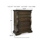 Maylee King Upholstered Panel Bed, Chest and 2 Nightstands - Image 8