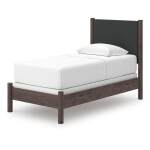 Pamytta Twin Upholstered Panel Bed, Dresser and Mirror - Image 15