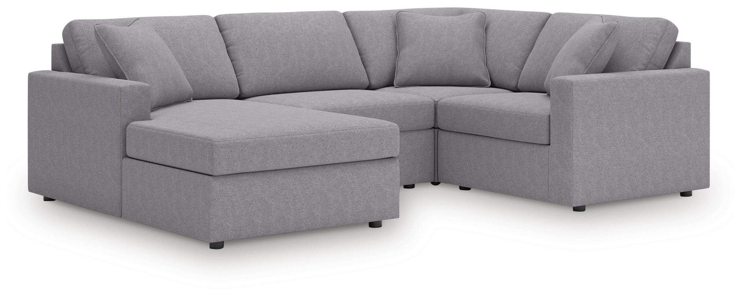 541f2d6b9c03a1d1b71206758e7af9e6 Modmax 4-Piece Sectional with Chaise - Image 1