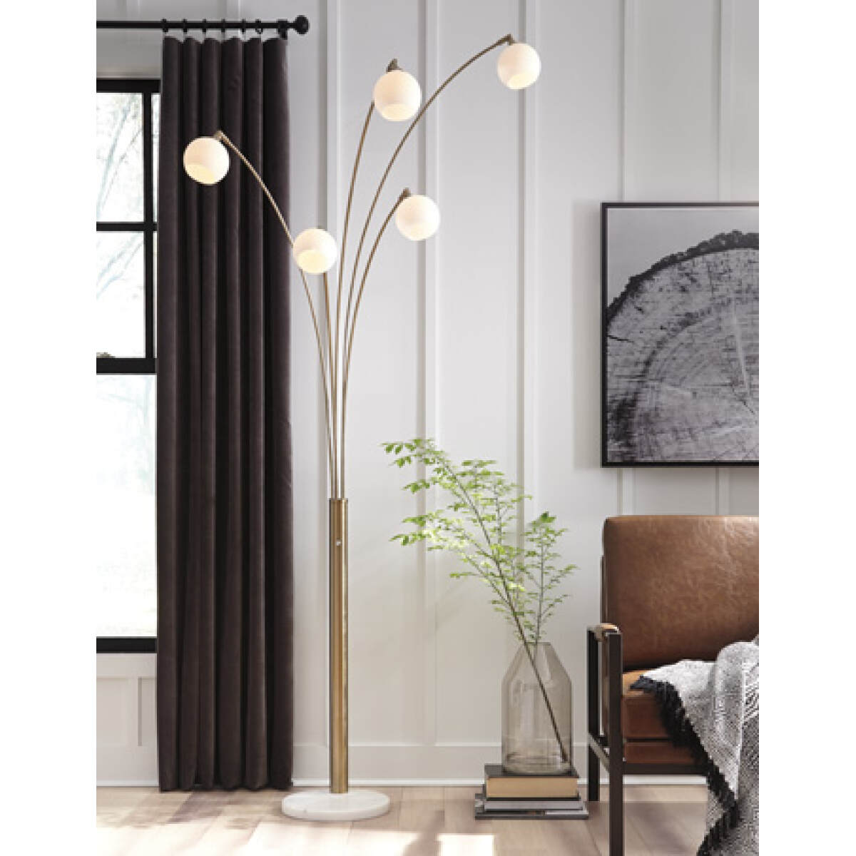 5554f8c6424d9d9ac0e6780dda597a75 Taliya Arc Lamp - Image 1