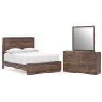 Fortlorn Queen Panel Bed, Dresser and Mirror