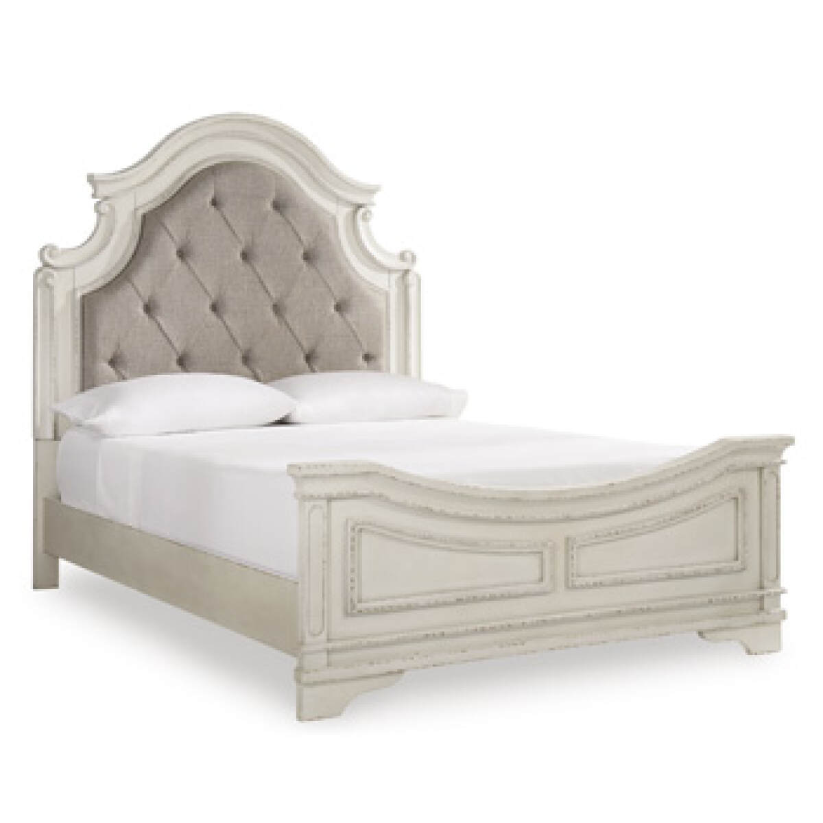 55de6aaa0d852b281f9f9df9fd7edf48 Realyn Queen Upholstered Panel Headboard - Image 1