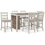 Skempton Counter Height Dining Table and 6 Barstools