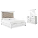 Kanwyn Queen Bed with Mirrored Dresser