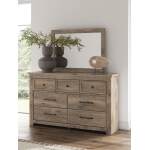 Rusticott Queen Poster Bed, Dresser, Mirror and Nightstand - Image 24