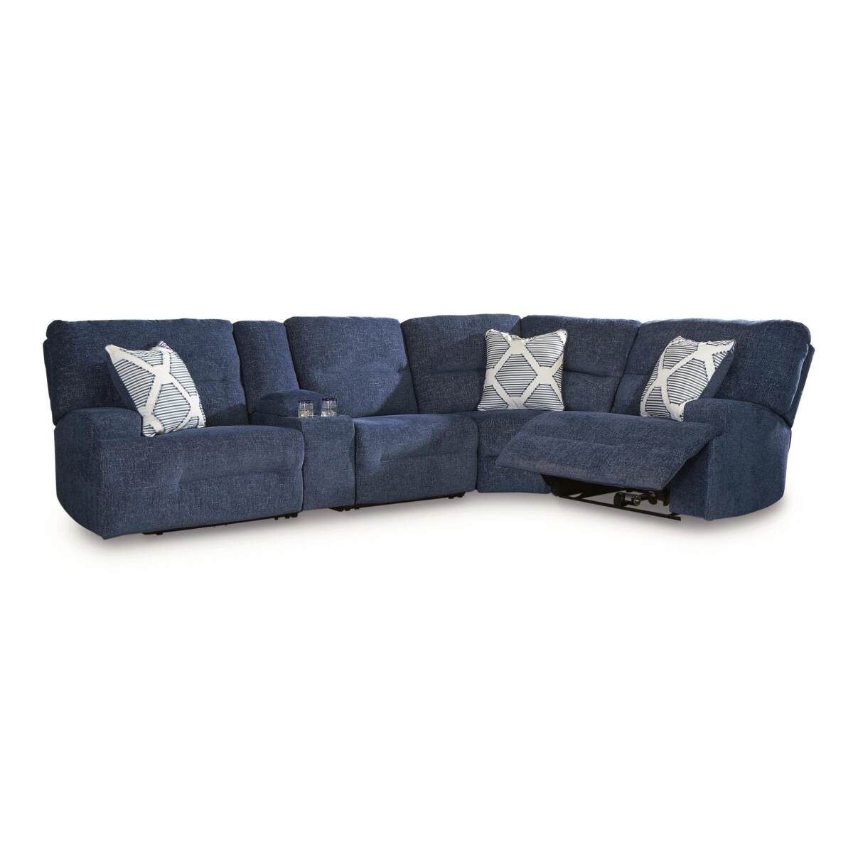 56e1cb73cc651898a13a50c280e84fd2 Acklen Place 5-Piece Power Reclining Sectional with Storage Console - Image 1
